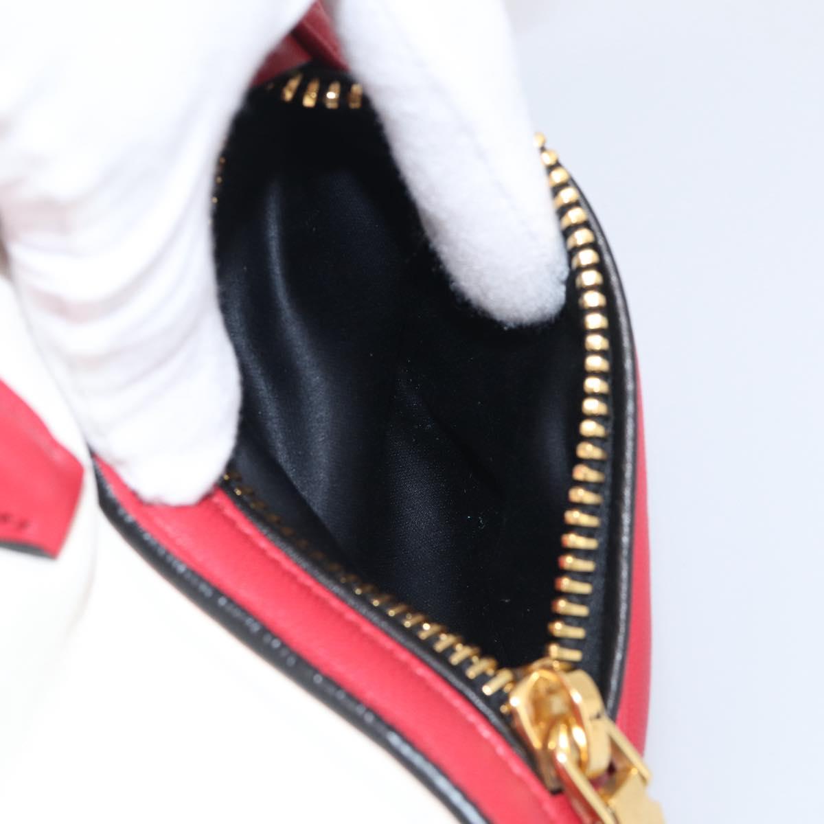 Miu Miu Hand Bag Leather 2way Red Gold Auth 210504V