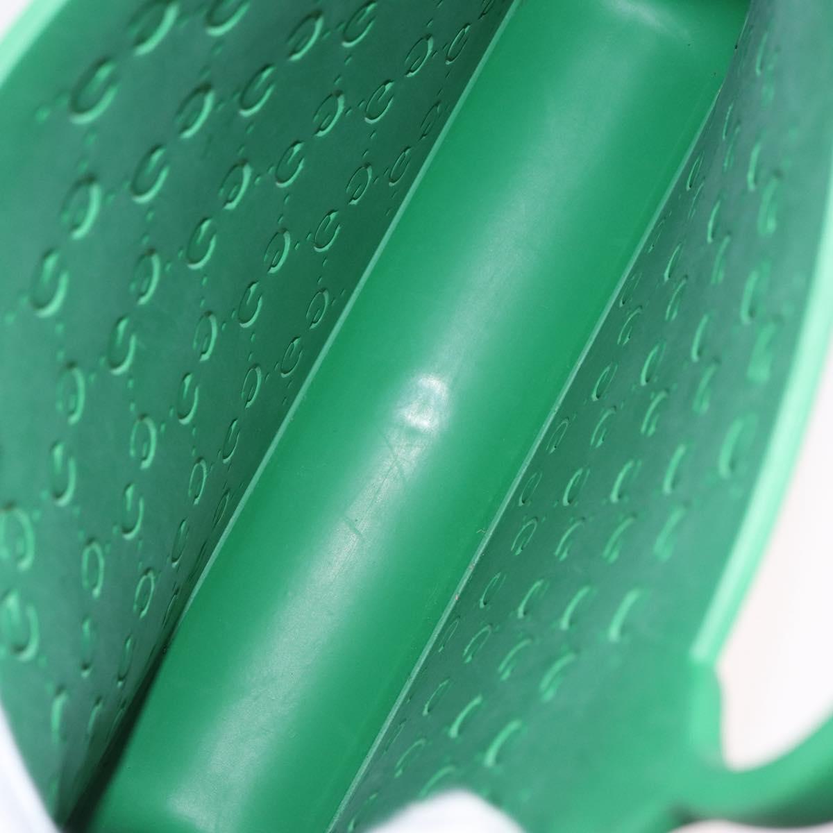 GUCCI GG Canvas Tote Bag Rubber Green 679365 Auth 210511V