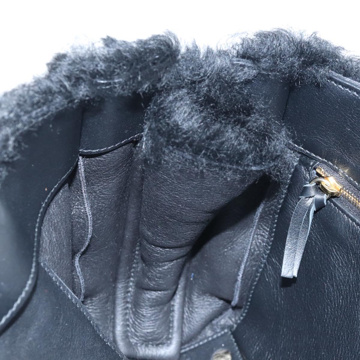 Balenciaga Paper A6 Hand Bag Bore 2way Black Gold 370926 Auth 210525M