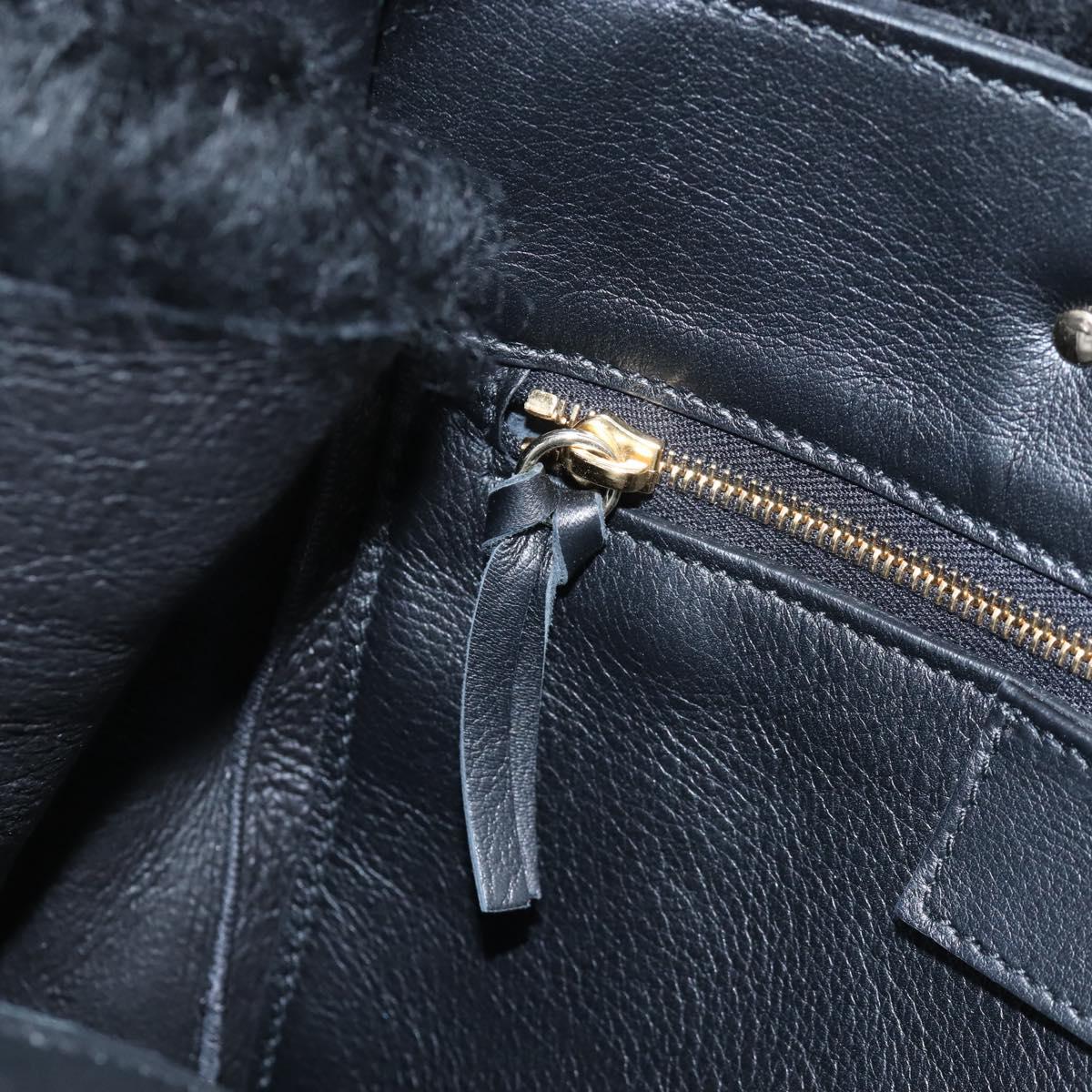 Balenciaga Paper A6 Hand Bag Bore 2way Black Gold 370926 Auth 210525M