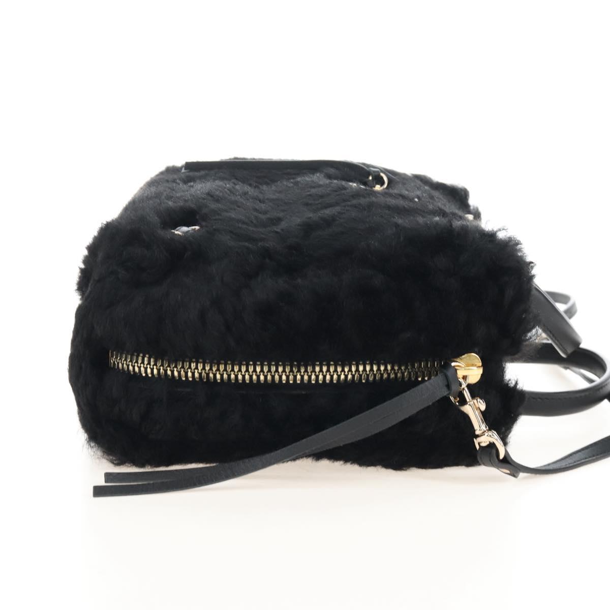 Balenciaga Paper A6 Hand Bag Bore 2way Black Gold 370926 Auth 210525M