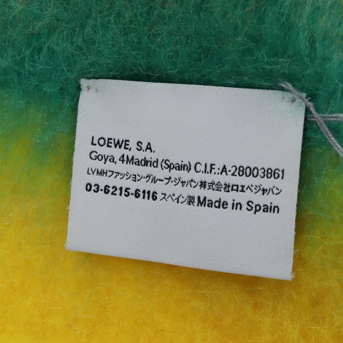 LOEWE Scarf Mohair Multicolor Auth 210534M