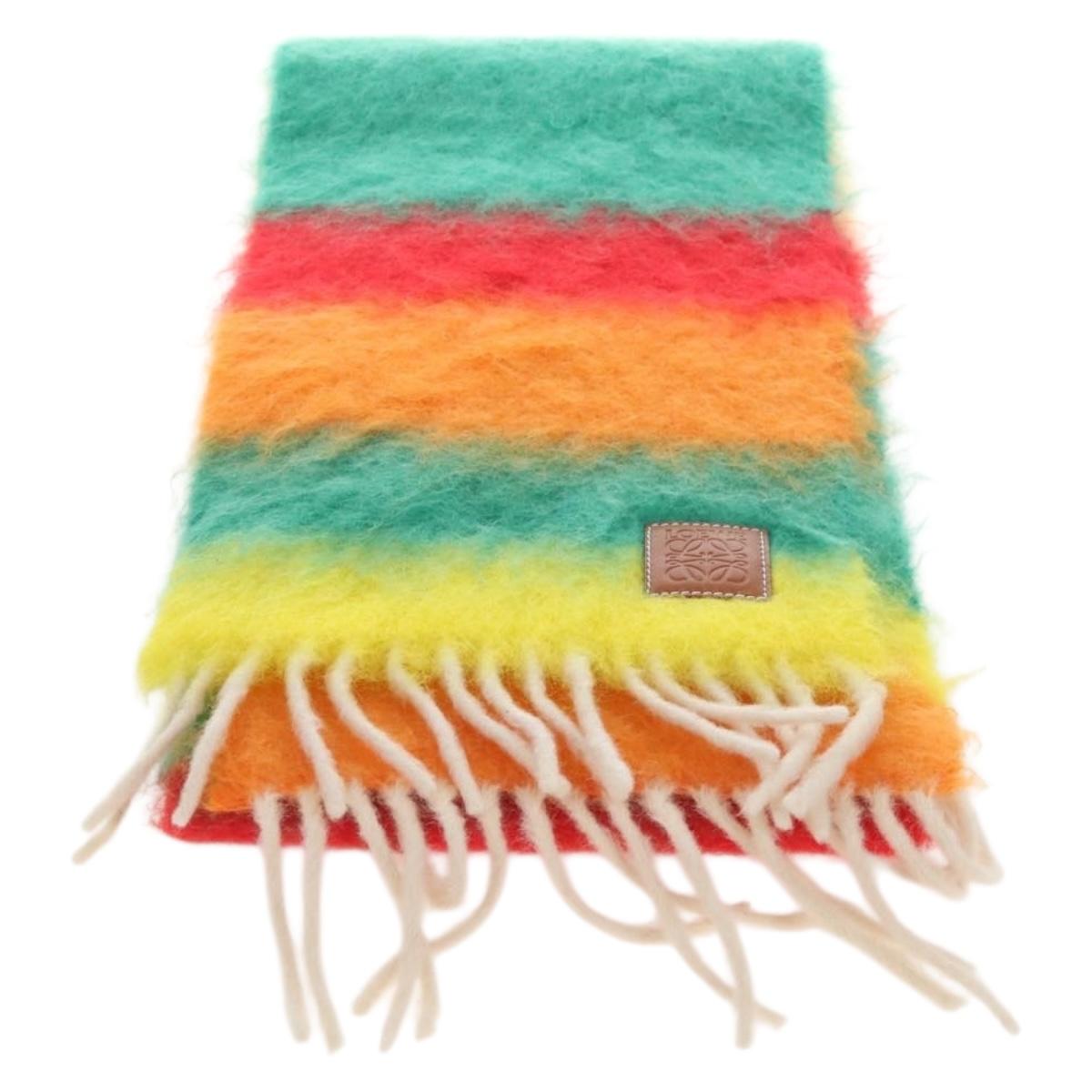 LOEWE Scarf Mohair Multicolor Auth 210534M