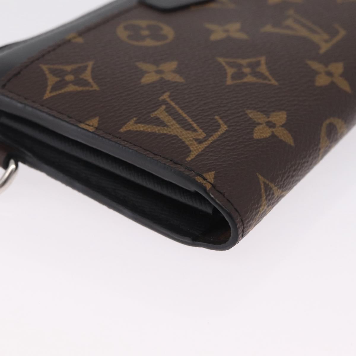 LOUIS VUITTON Monogram Macassar Zippy Dragonne Wallet M69407 LV Auth 210619V