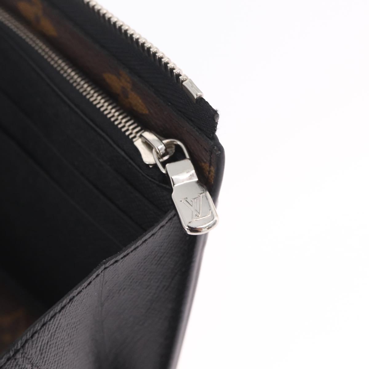 LOUIS VUITTON Monogram Macassar Zippy Dragonne Wallet M69407 LV Auth 210619V