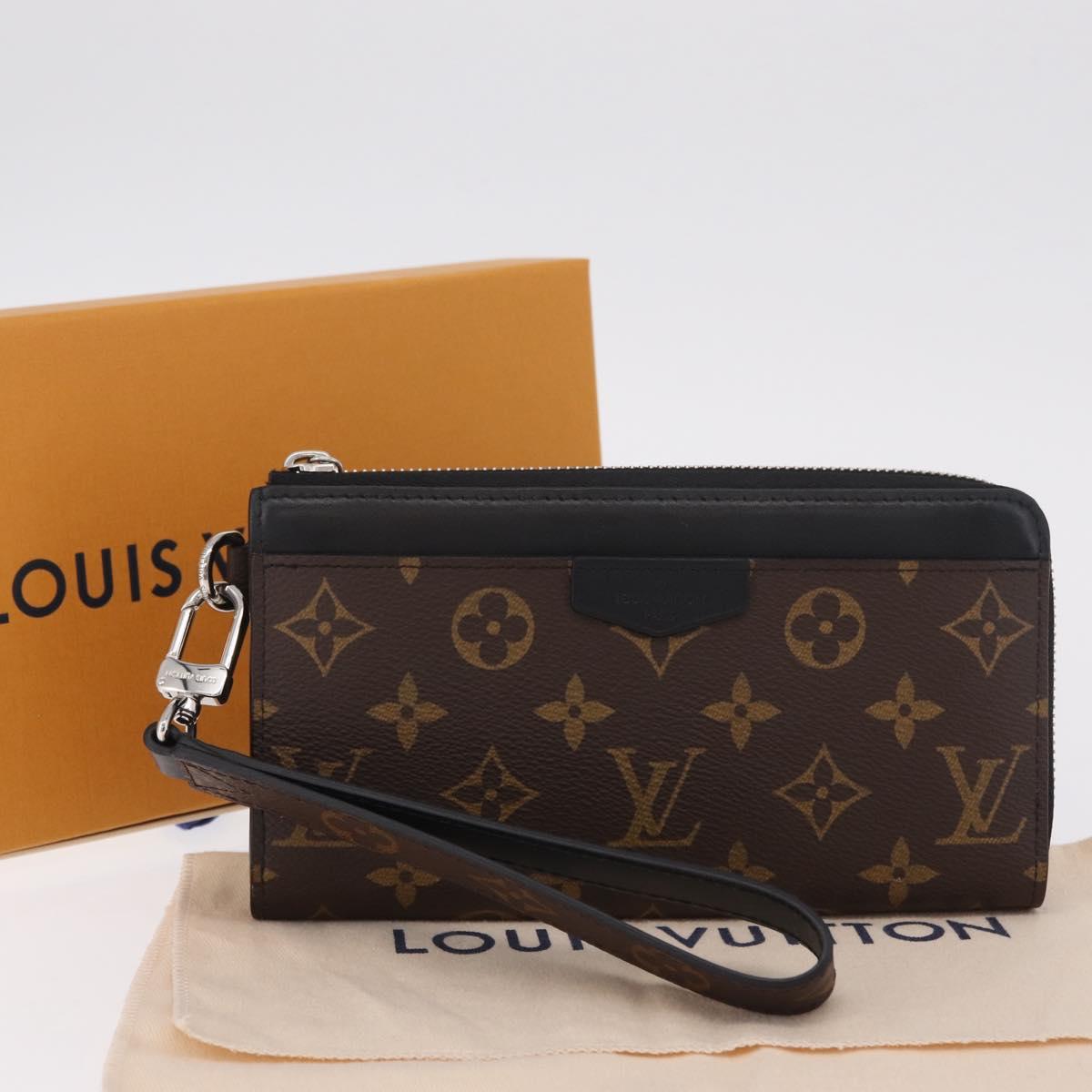 LOUIS VUITTON Monogram Macassar Zippy Dragonne Wallet M69407 LV Auth 210619V