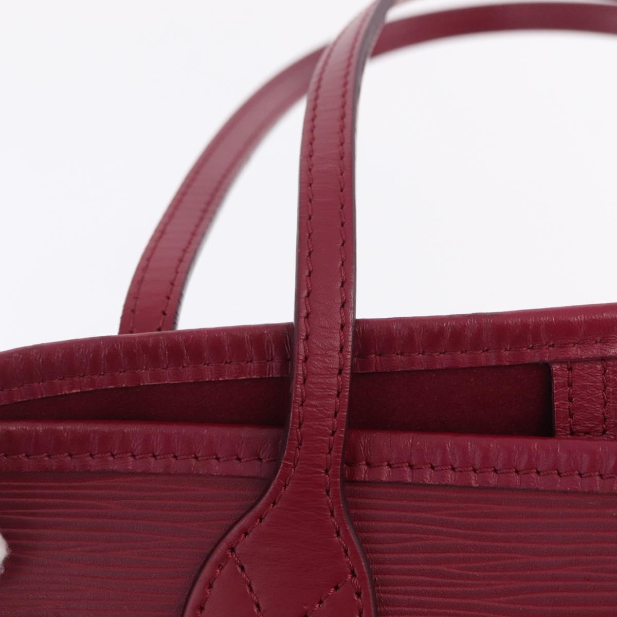 LOUIS VUITTON Epi Neverfull PM Tote Bag Wine Red Grenard M40959 LV Auth 210622A