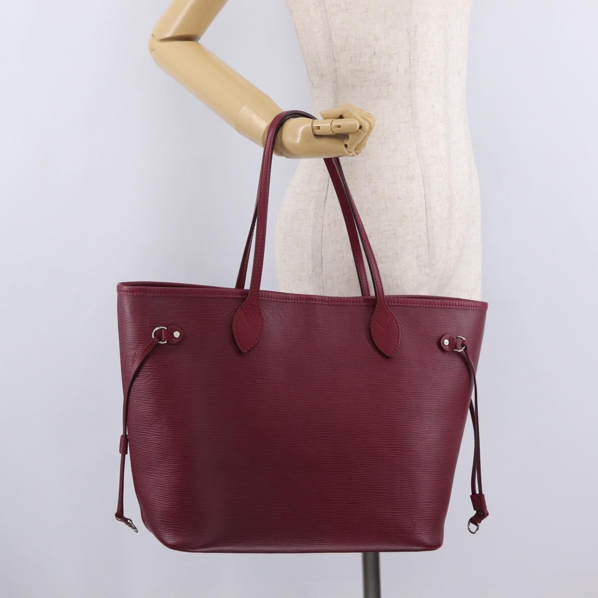 LOUIS VUITTON Epi Neverfull PM Tote Bag Wine Red Grenard M40959 LV Auth 210622A
