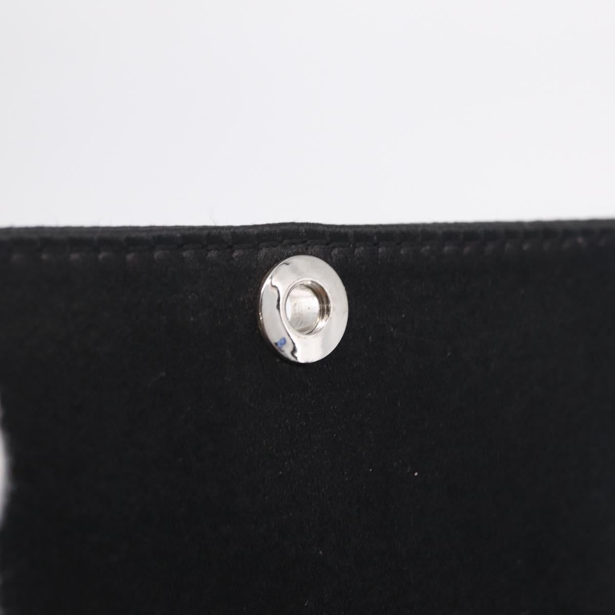 BVLGARI Classico Hand Bag Satin Black Auth 210625A