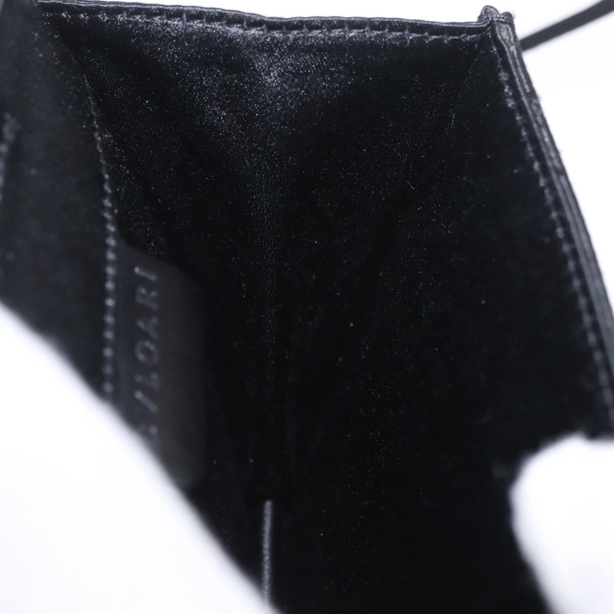 BVLGARI Classico Hand Bag Satin Black Auth 210625A