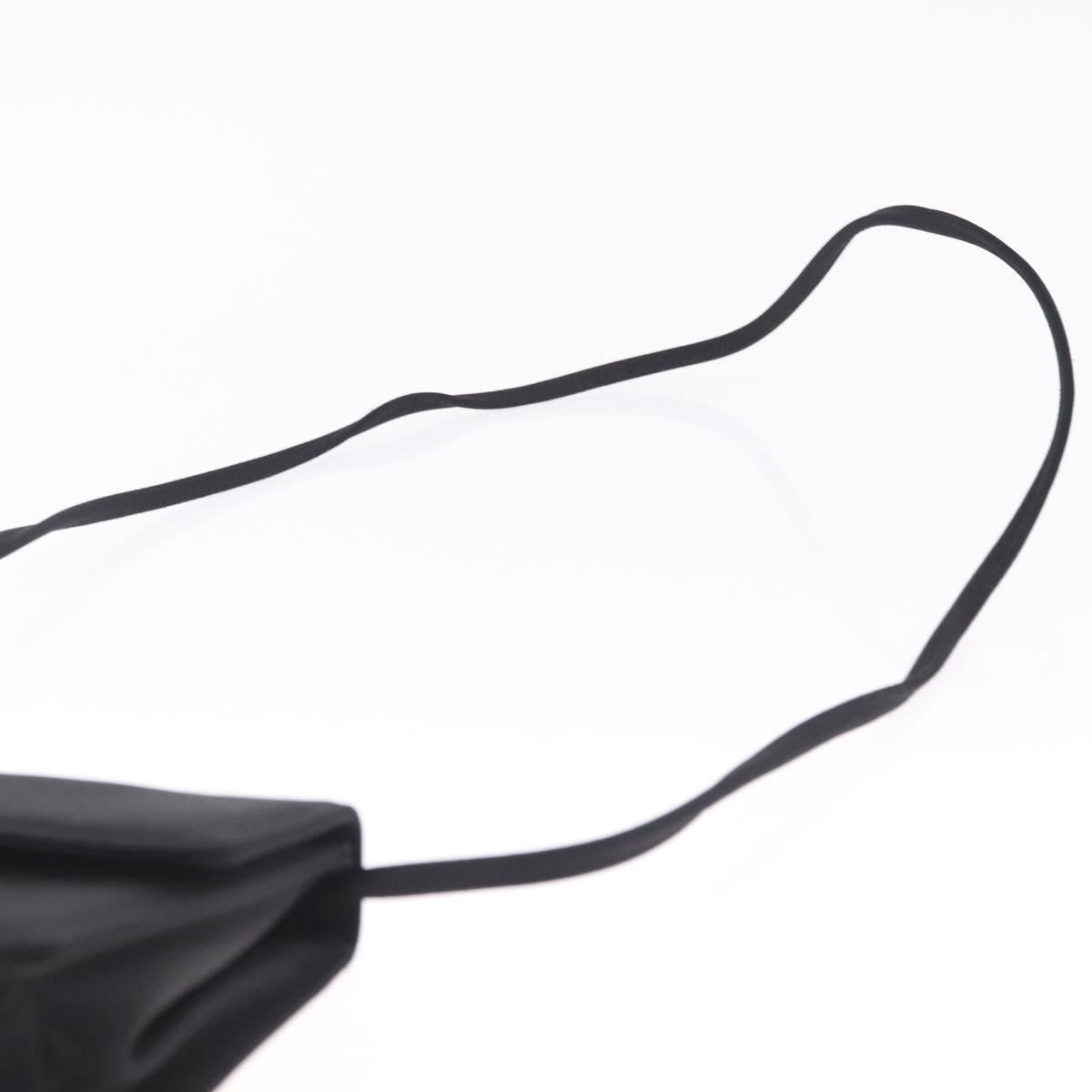 BVLGARI Classico Hand Bag Satin Black Auth 210625A