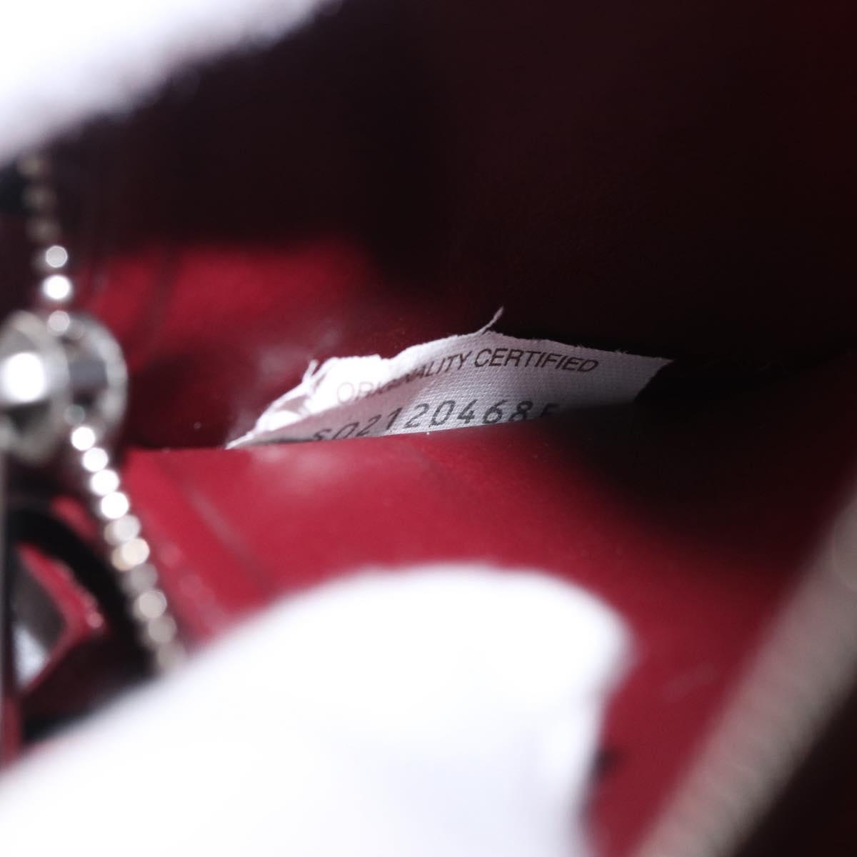 Bottega Veneta INTRECCIATO Long Wallet Leather Bordeaux Silver Auth 210636M