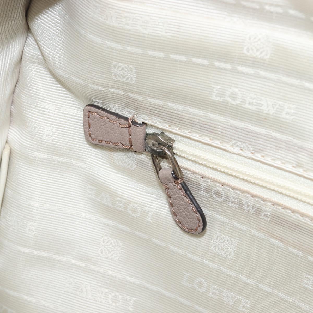 LOEWE Amazona 36 Hand Bag Leather Purple Gray Auth 210640A