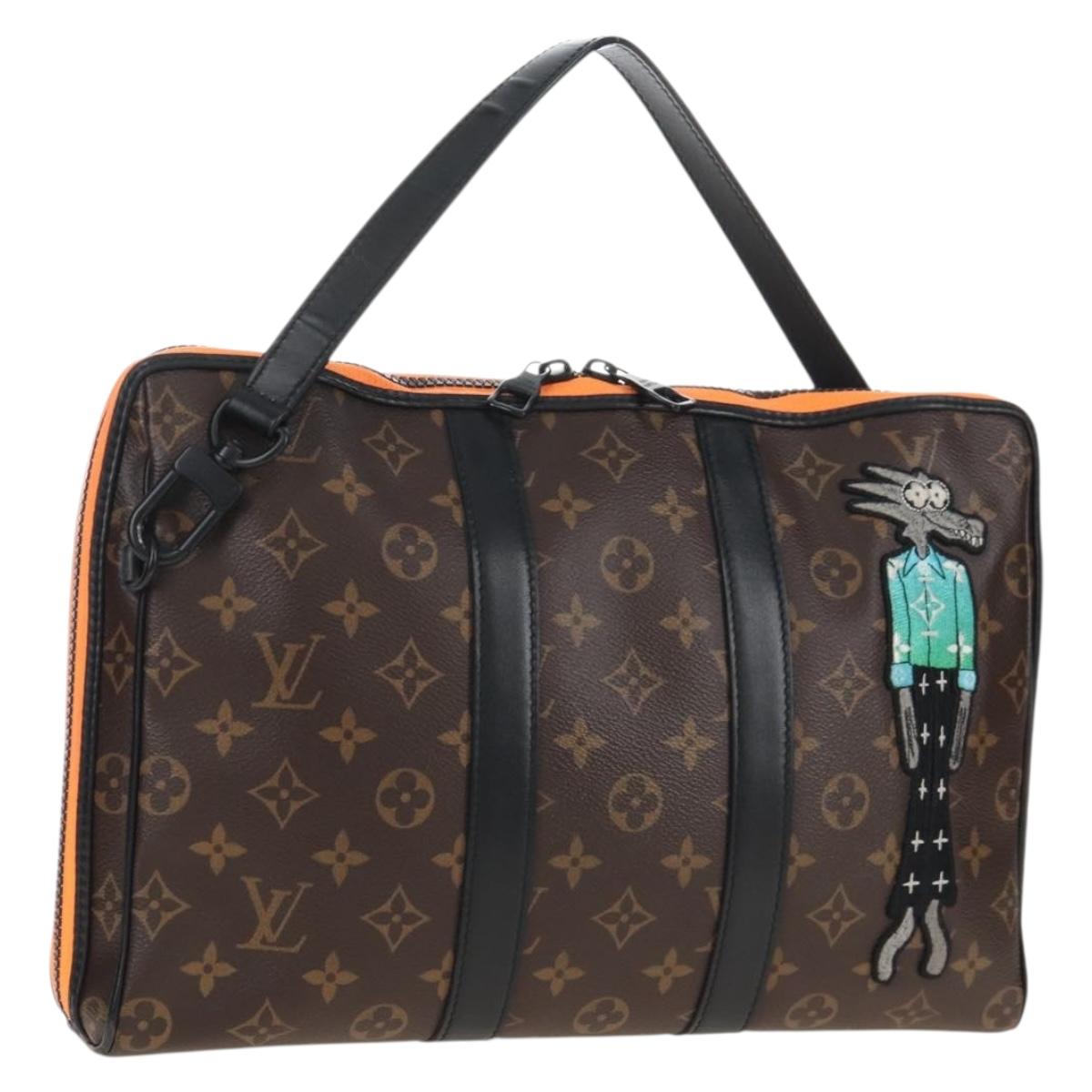 LOUIS VUITTON Monogram LV Friends Keepall Pouch Hand Bag M80130 LV Auth 210645M