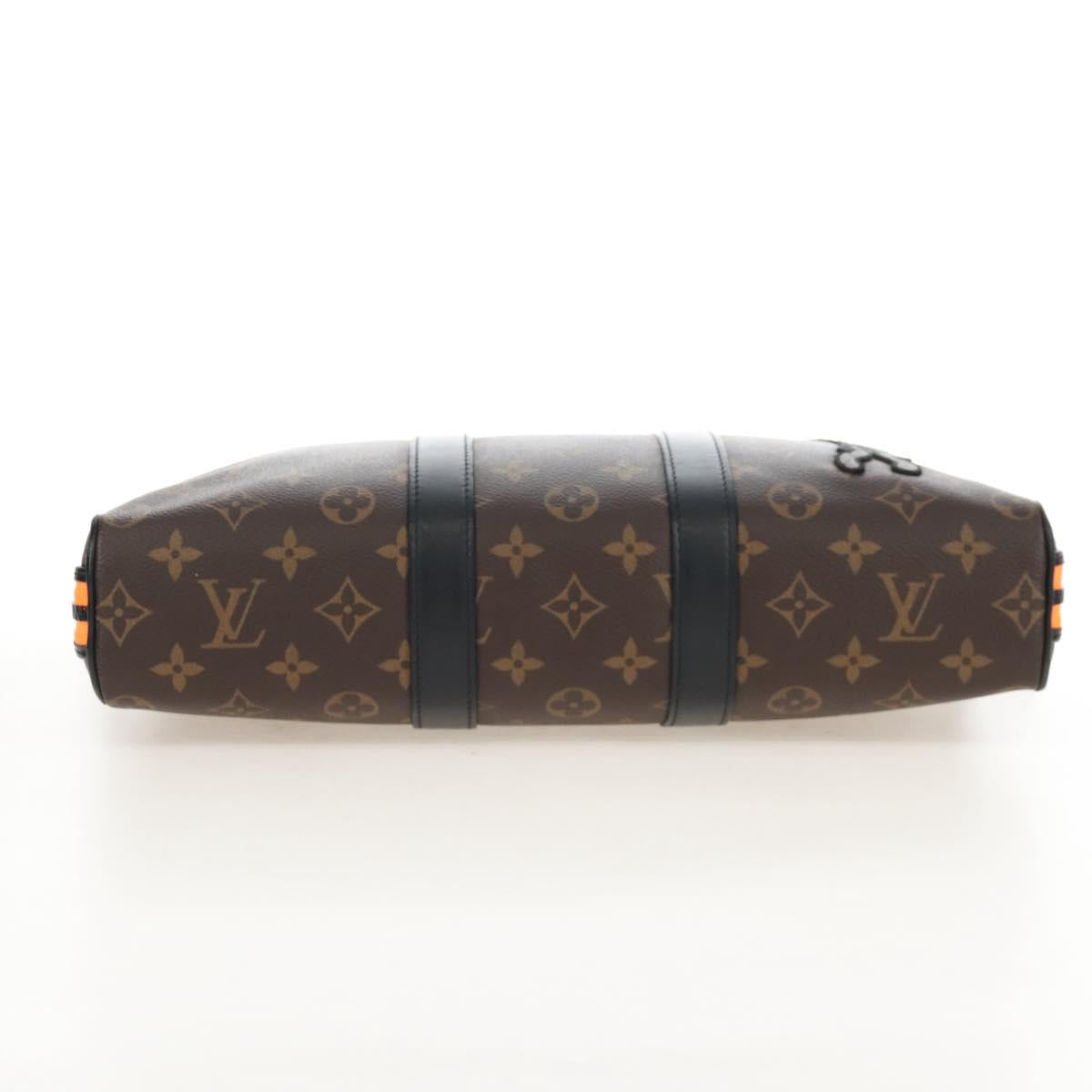 LOUIS VUITTON Monogram LV Friends Keepall Pouch Hand Bag M80130 LV Auth 210645M