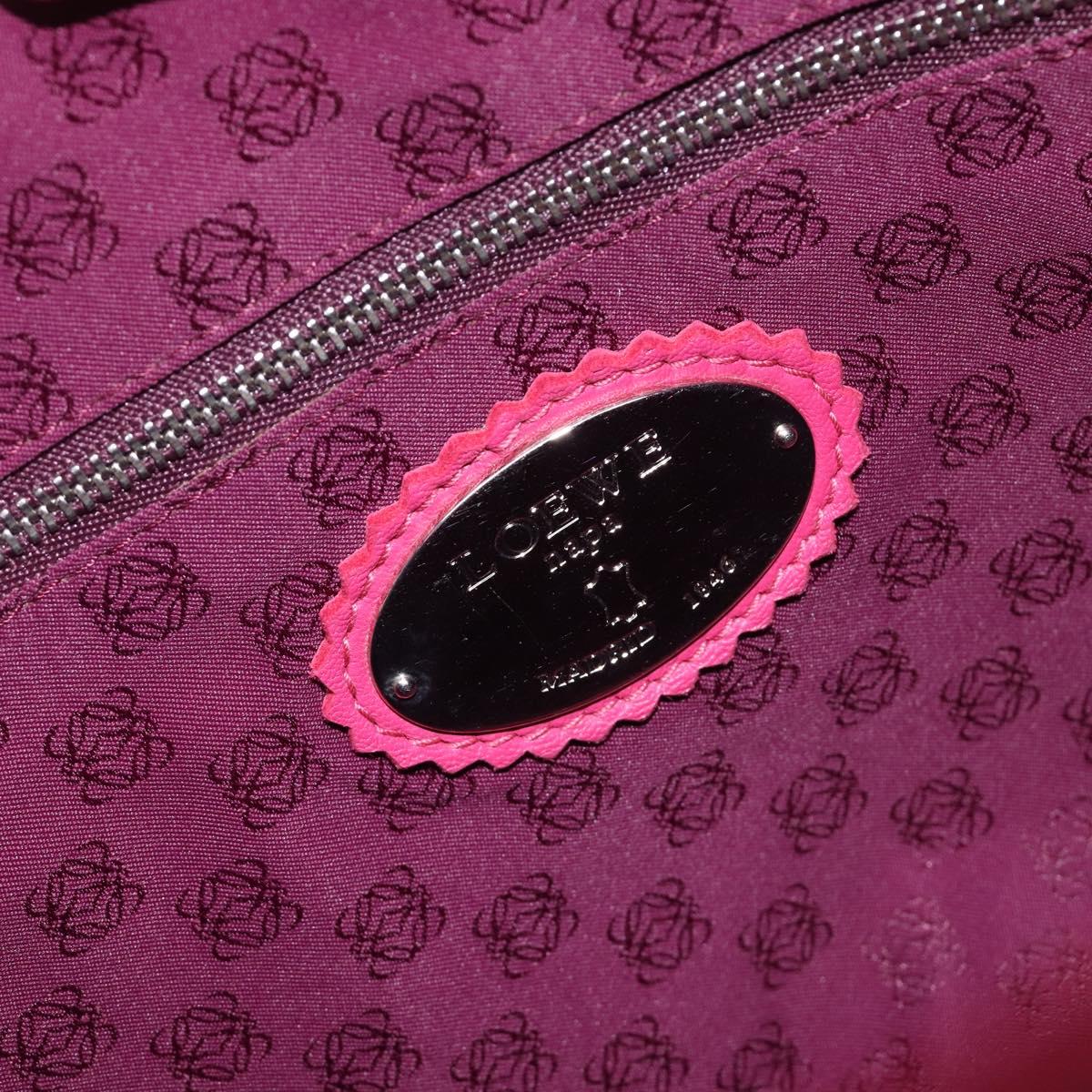 LOEWE Vient 30 Shoulder Bag Leather Pink Auth 210648A