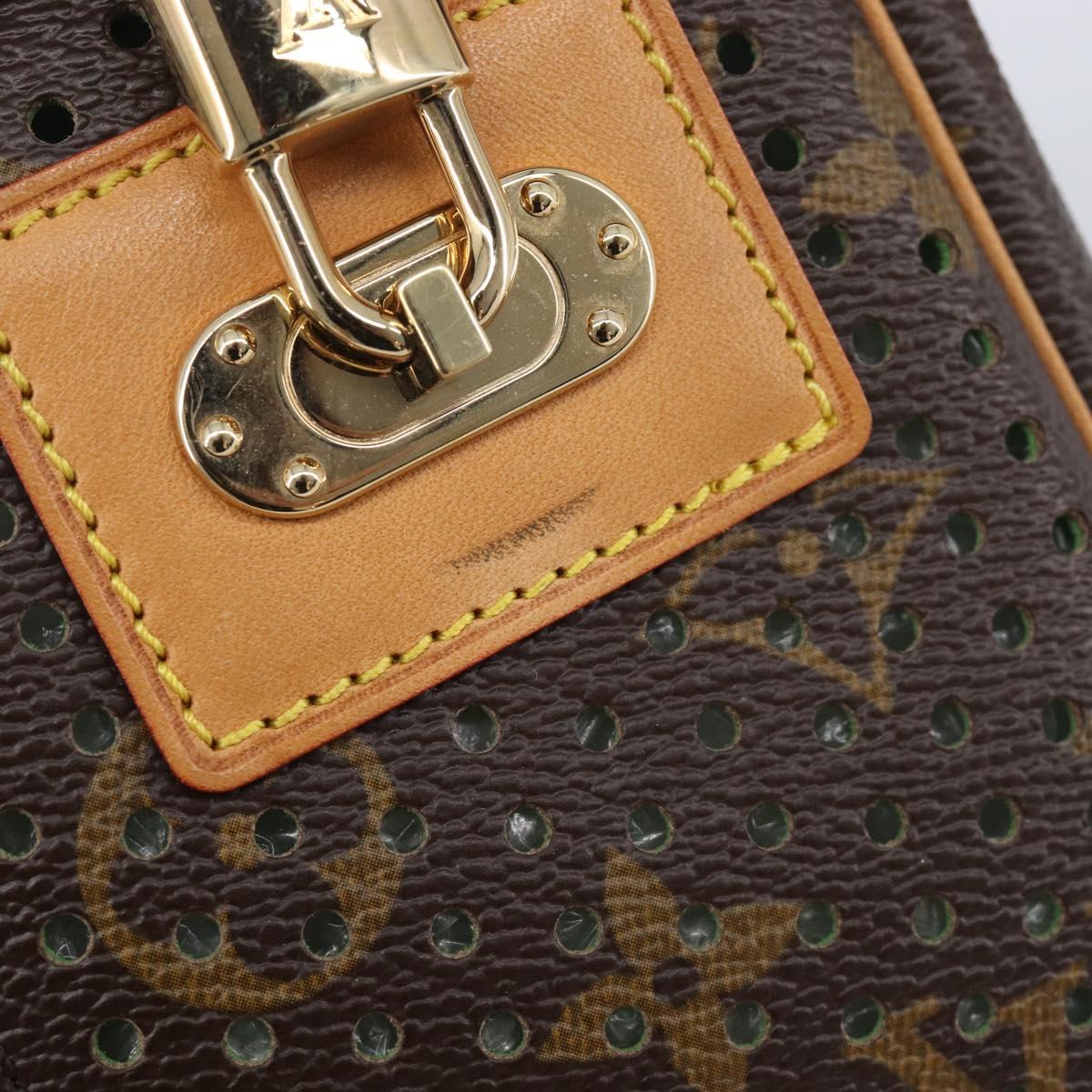 LOUIS VUITTON Monogram Perfo Pochette Accessoires Vert M95184 LV Auth 210664SAV