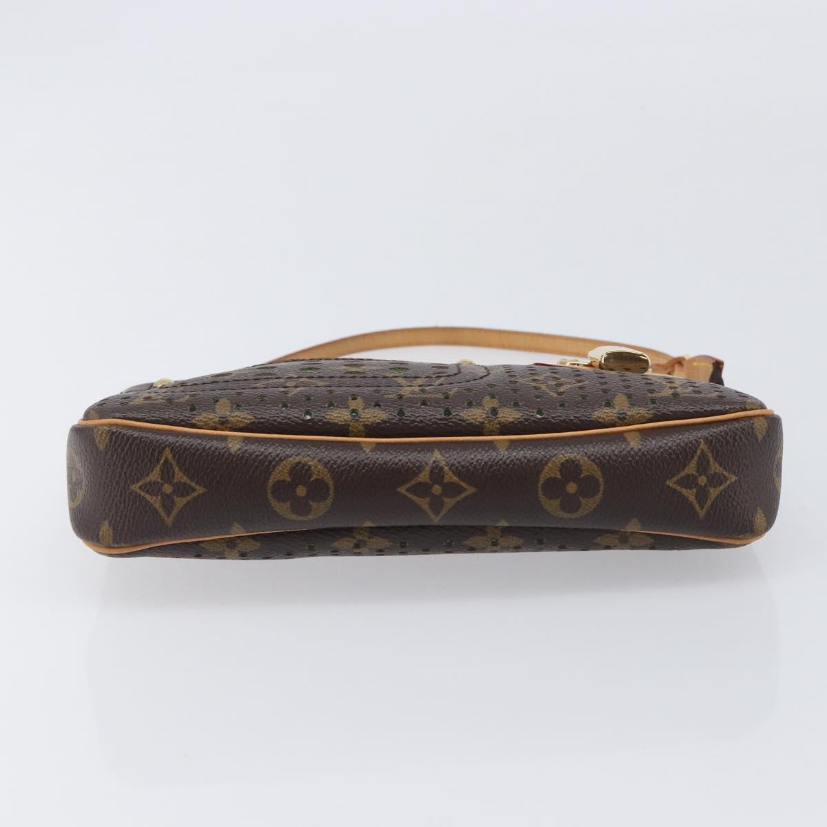 LOUIS VUITTON Monogram Perfo Pochette Accessoires Vert M95184 LV Auth 210664SAV