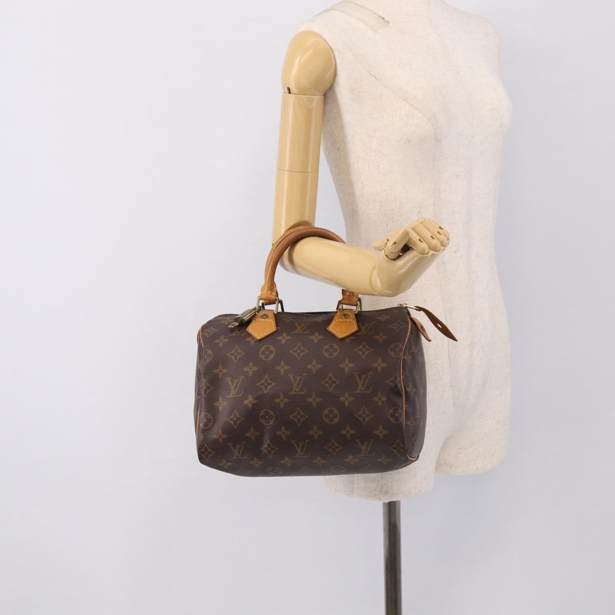 LOUIS VUITTON Monogram Speedy 25 Hand Bag M41528 LV Auth 210674A
