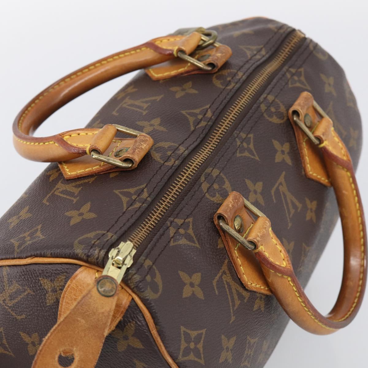 LOUIS VUITTON Monogram Speedy 25 Hand Bag M41528 LV Auth 210674A