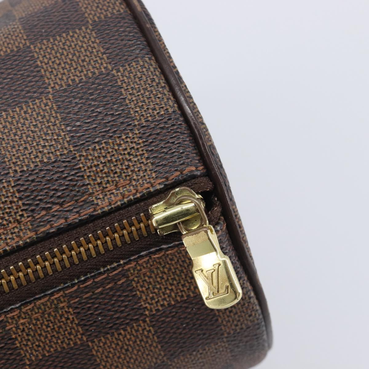 LOUIS VUITTON Damier Ebene Papillon 26 Hand Bag N51304 LV Auth 210675A