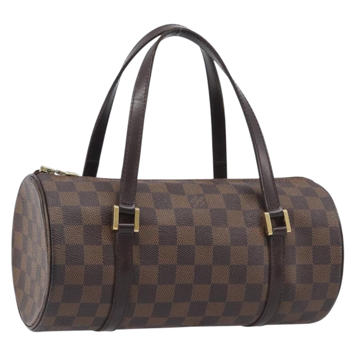 LOUIS VUITTON Damier Ebene Papillon 26 Hand Bag N51304 LV Auth 210675A