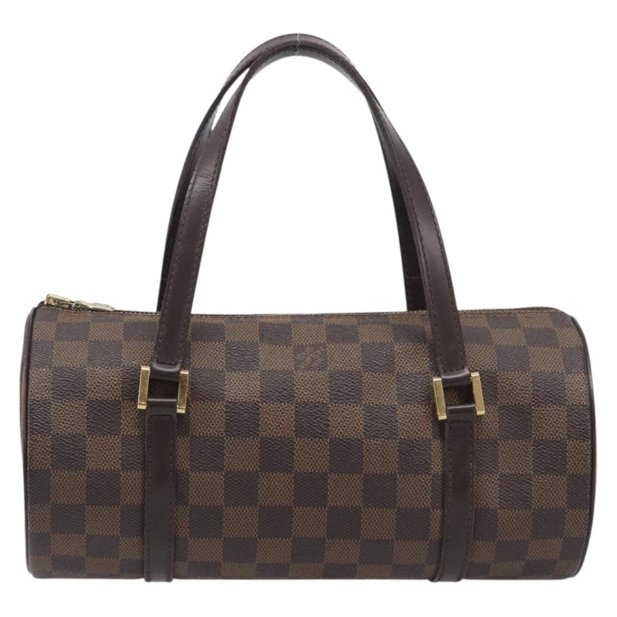 LOUIS VUITTON Damier Ebene Papillon 26 Hand Bag N51304 LV Auth 210675A
