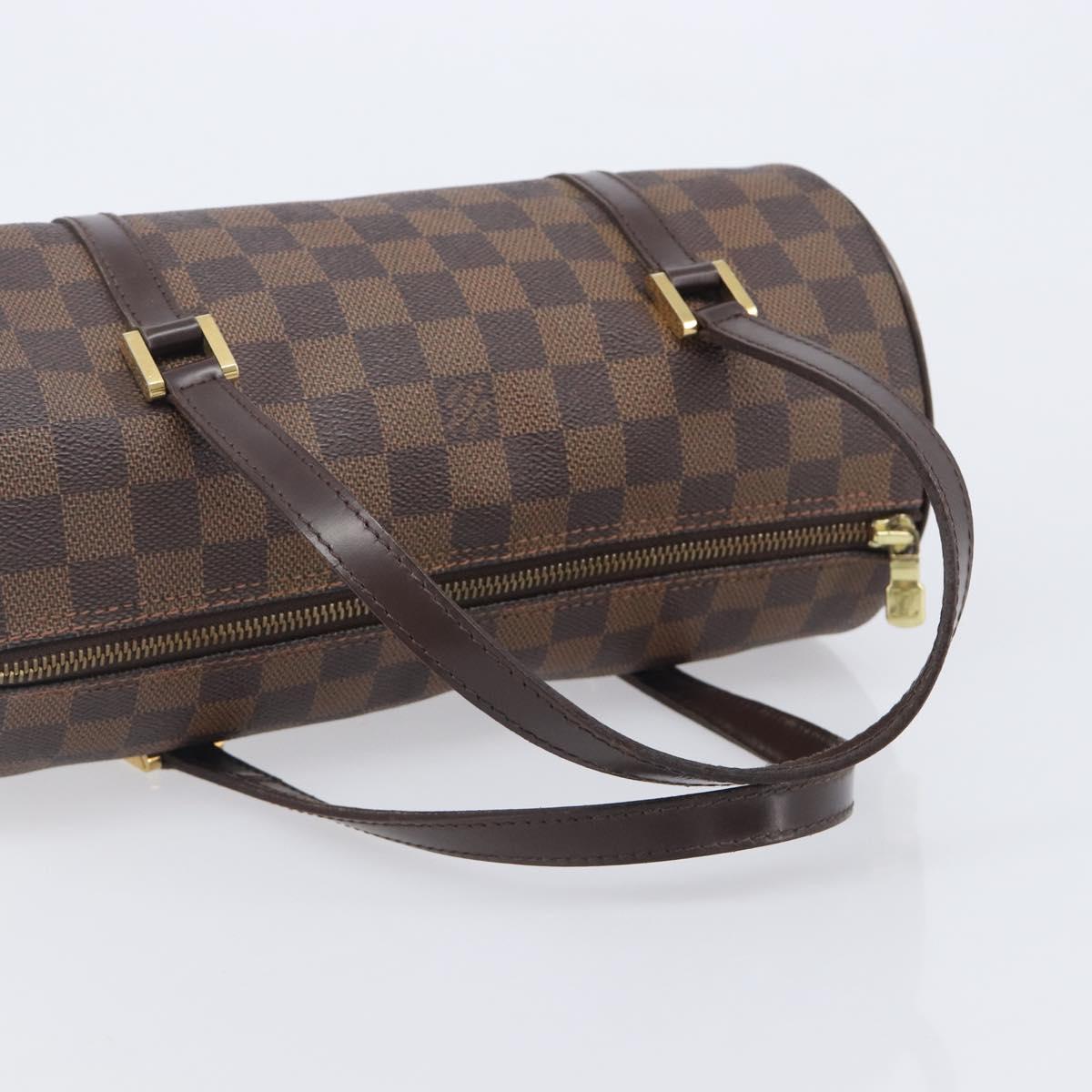 LOUIS VUITTON Damier Ebene Papillon 26 Hand Bag N51304 LV Auth 210675A