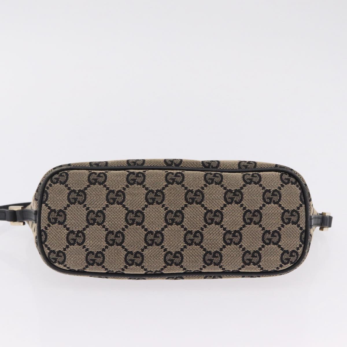 GUCCI GG Canvas Accessory Pouch Navy Gold 039 1103 2123 Auth 210677A