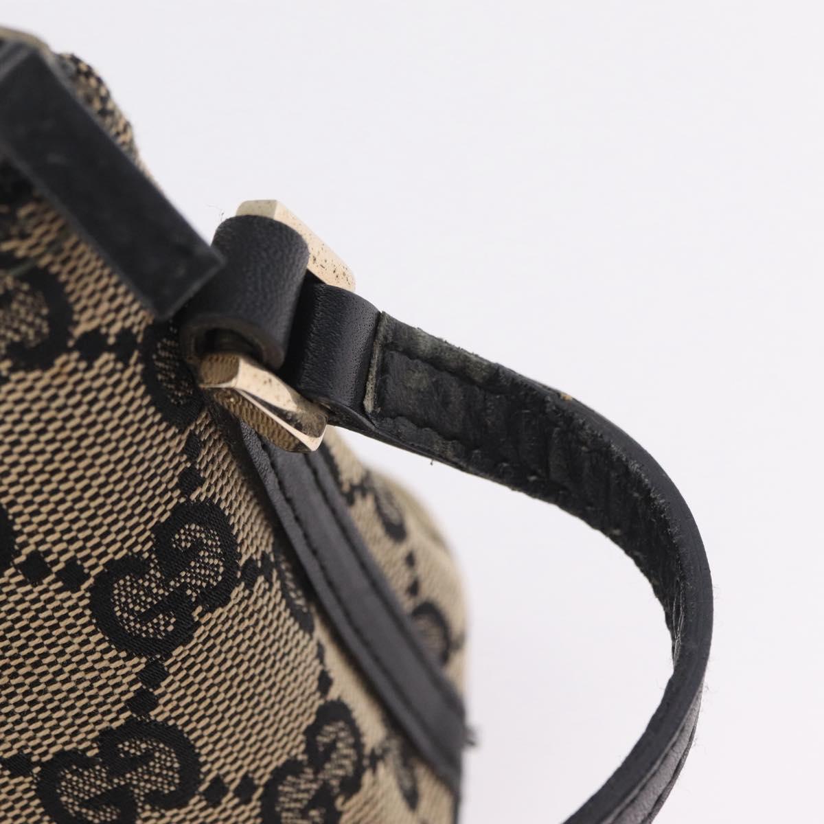 GUCCI GG Canvas Accessory Pouch Navy Gold 039 1103 2123 Auth 210677A