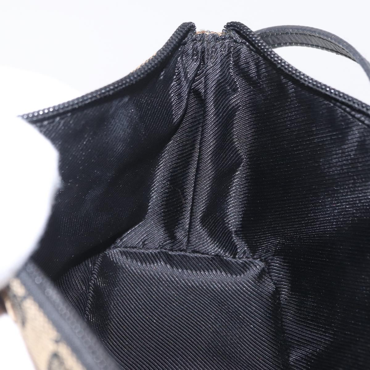 GUCCI GG Canvas Accessory Pouch Navy Gold 039 1103 2123 Auth 210677A