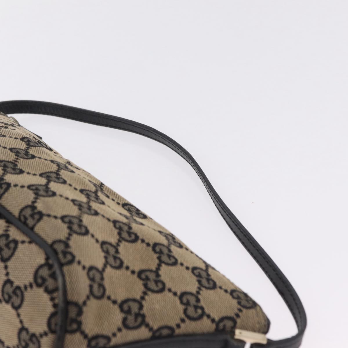 GUCCI GG Canvas Accessory Pouch Navy Gold 039 1103 2123 Auth 210677A