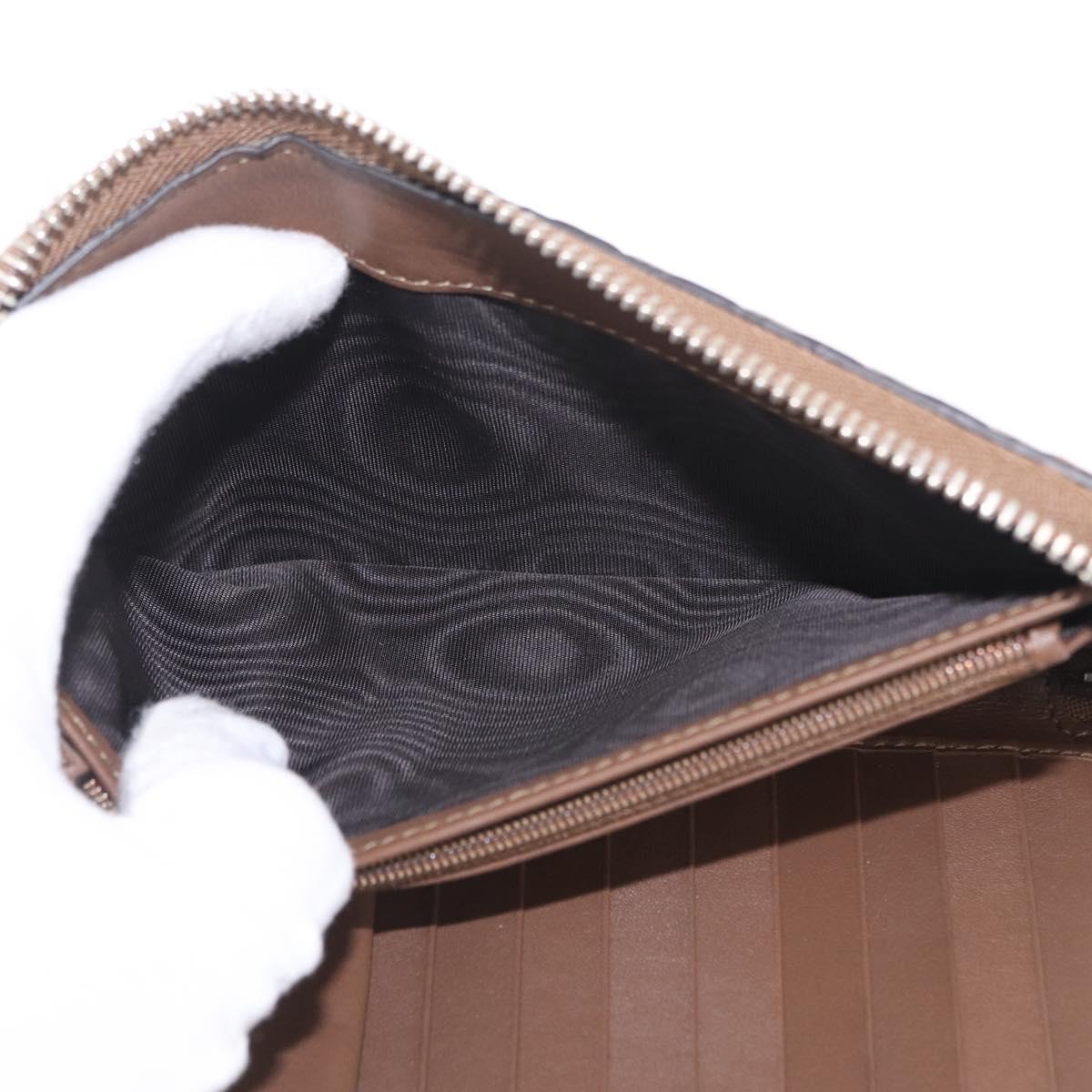 GUCCI Micro Guccissima Long Wallet Leather Outlet Beige 391465 Auth 210681A