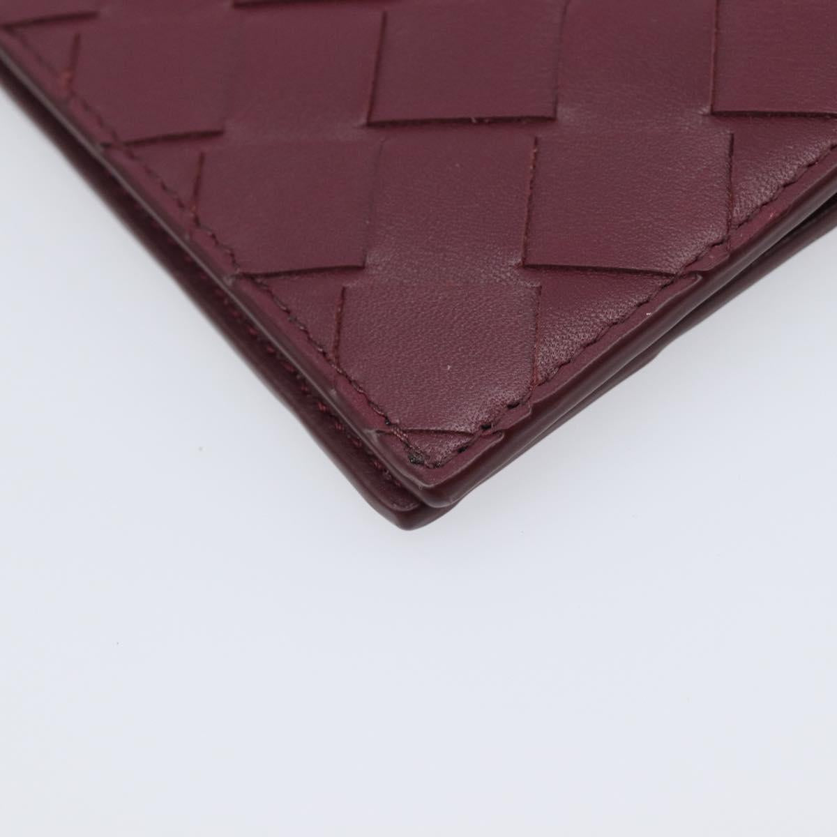 Bottega Veneta INTRECCIATO Day Planner Cover Leather Bordeaux Auth 210682M