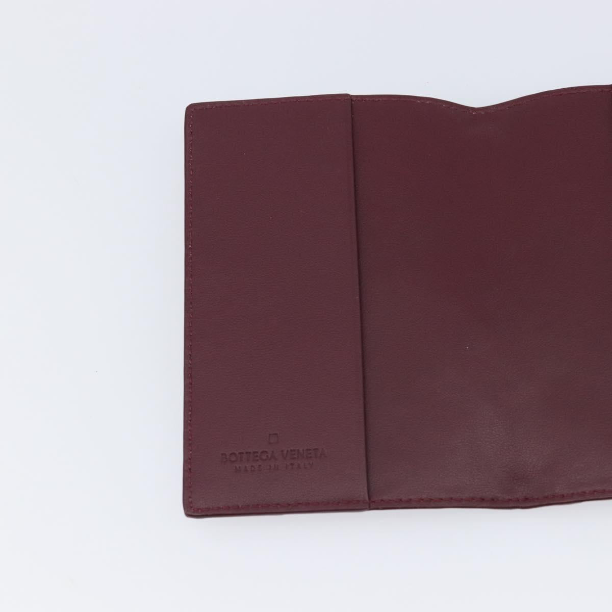 Bottega Veneta INTRECCIATO Day Planner Cover Leather Bordeaux Auth 210682M