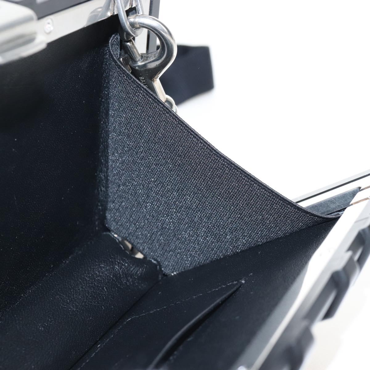Balenciaga Toolbox Shoulder Bag Plastic Black Silver 658765 Auth 210688M