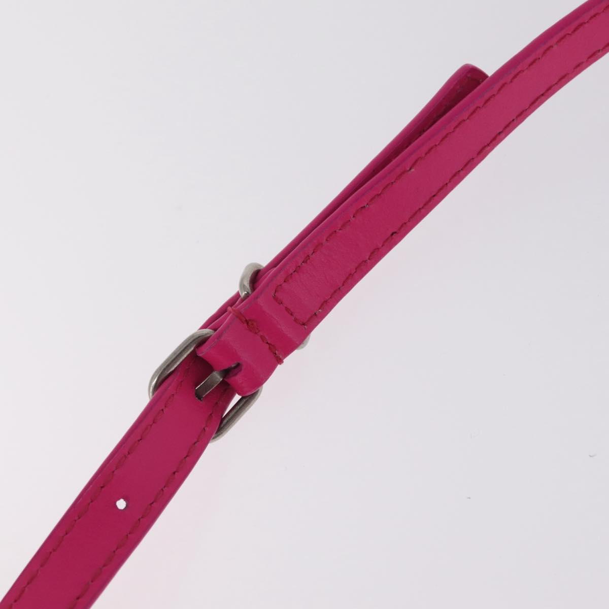 Balenciaga Sharp Shoulder Bag Leather Pink Silver 594988 Auth 210691M
