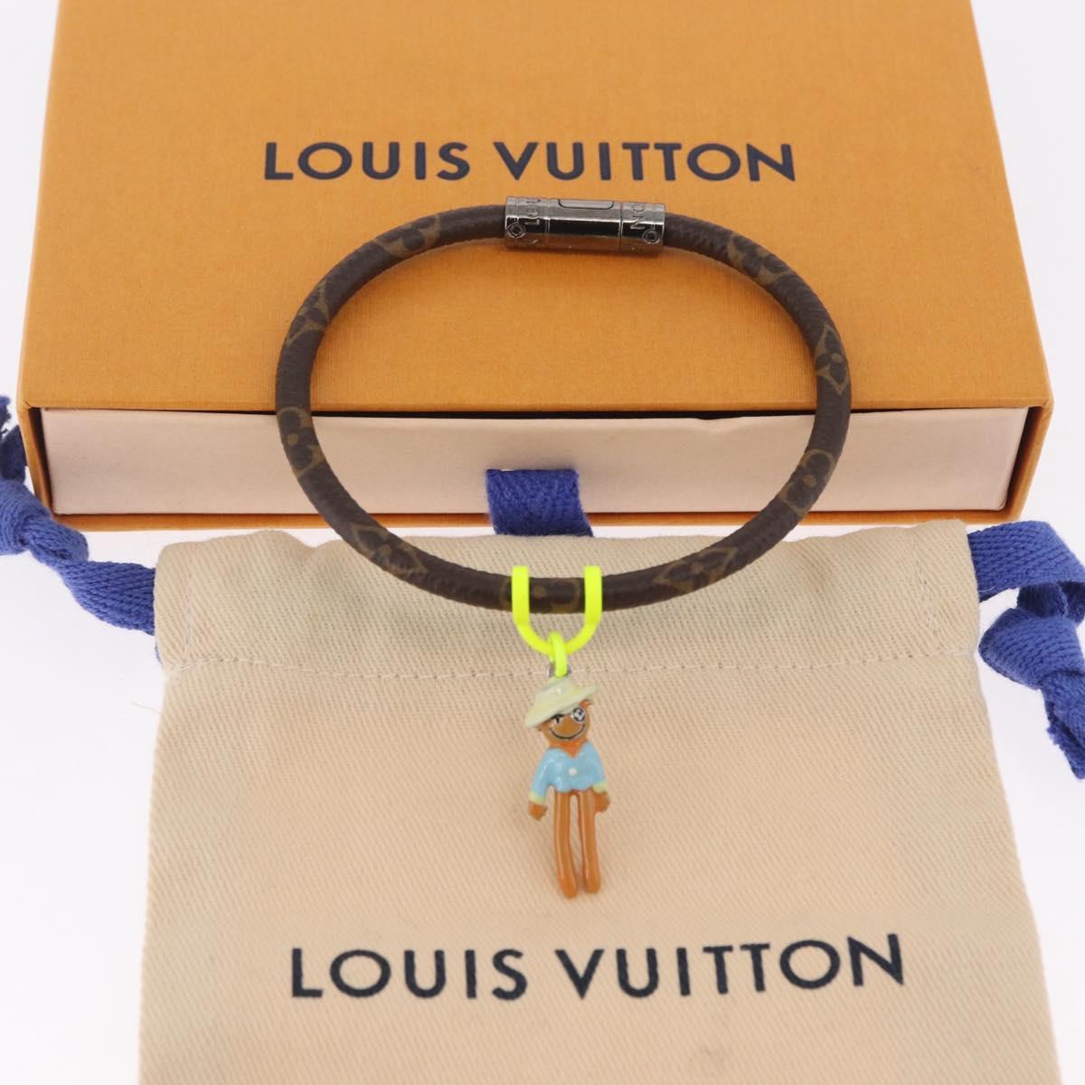 LOUIS VUITTON Monogram Bracelet Hangit Mascot Bracelet MP286E LV Auth 210697M