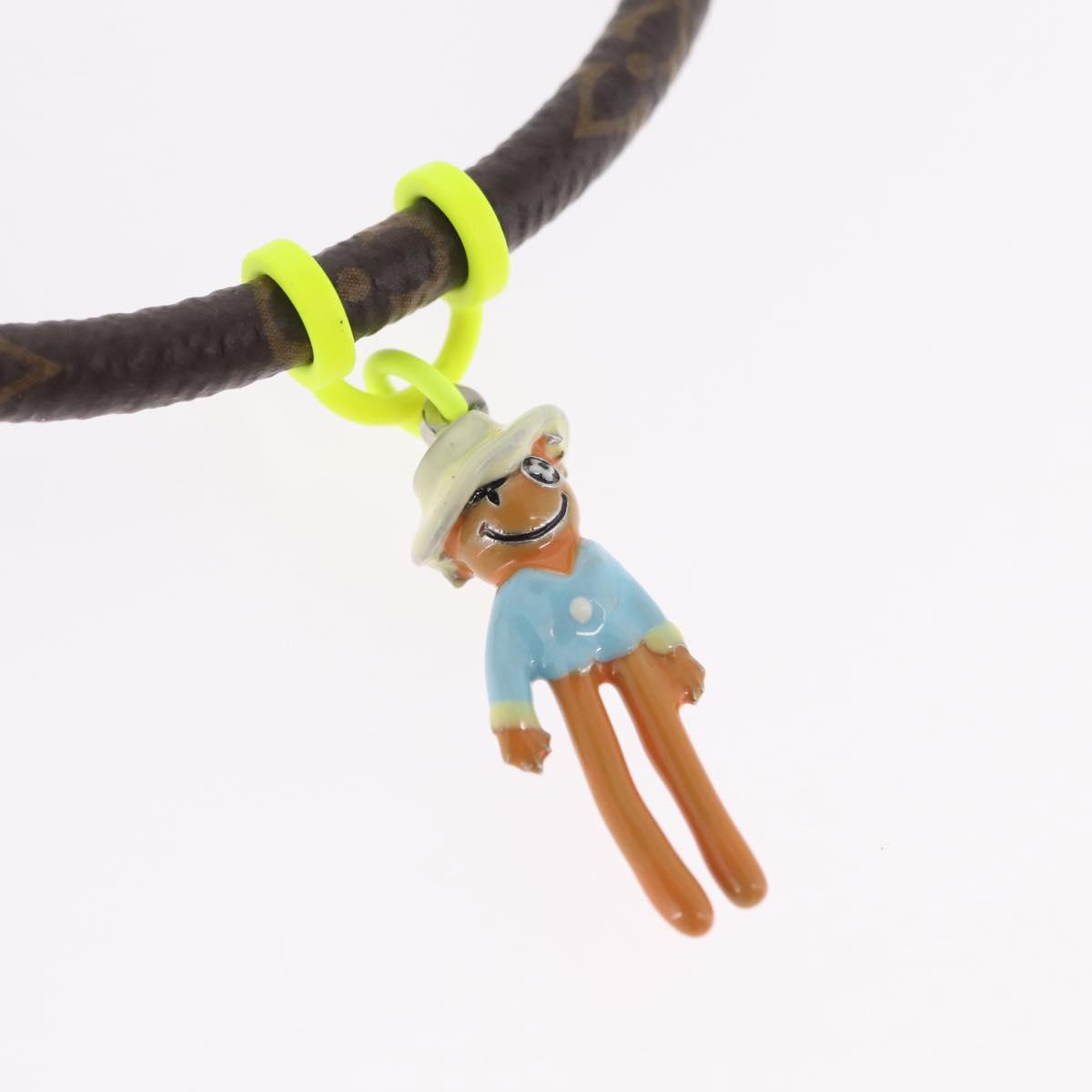 LOUIS VUITTON Monogram Bracelet Hangit Mascot Bracelet MP286E LV Auth 210697M