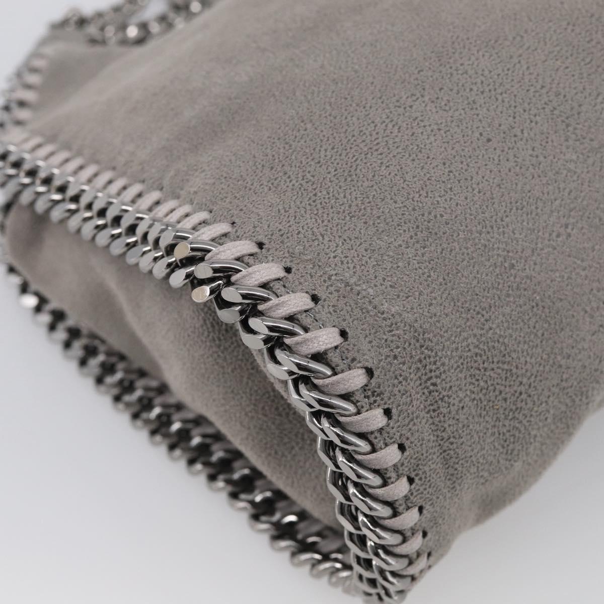 Stella McCartney Chain Falabella Bag polyester Gray Silver 371223 Auth 210705A