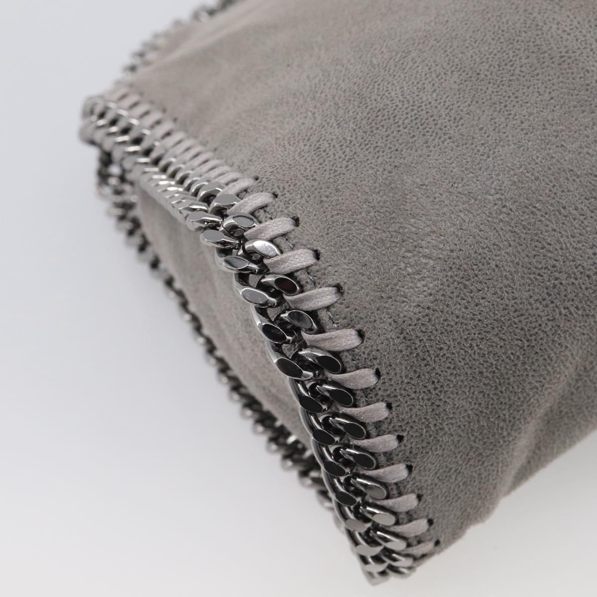 Stella McCartney Chain Falabella Bag polyester Gray Silver 371223 Auth 210705A