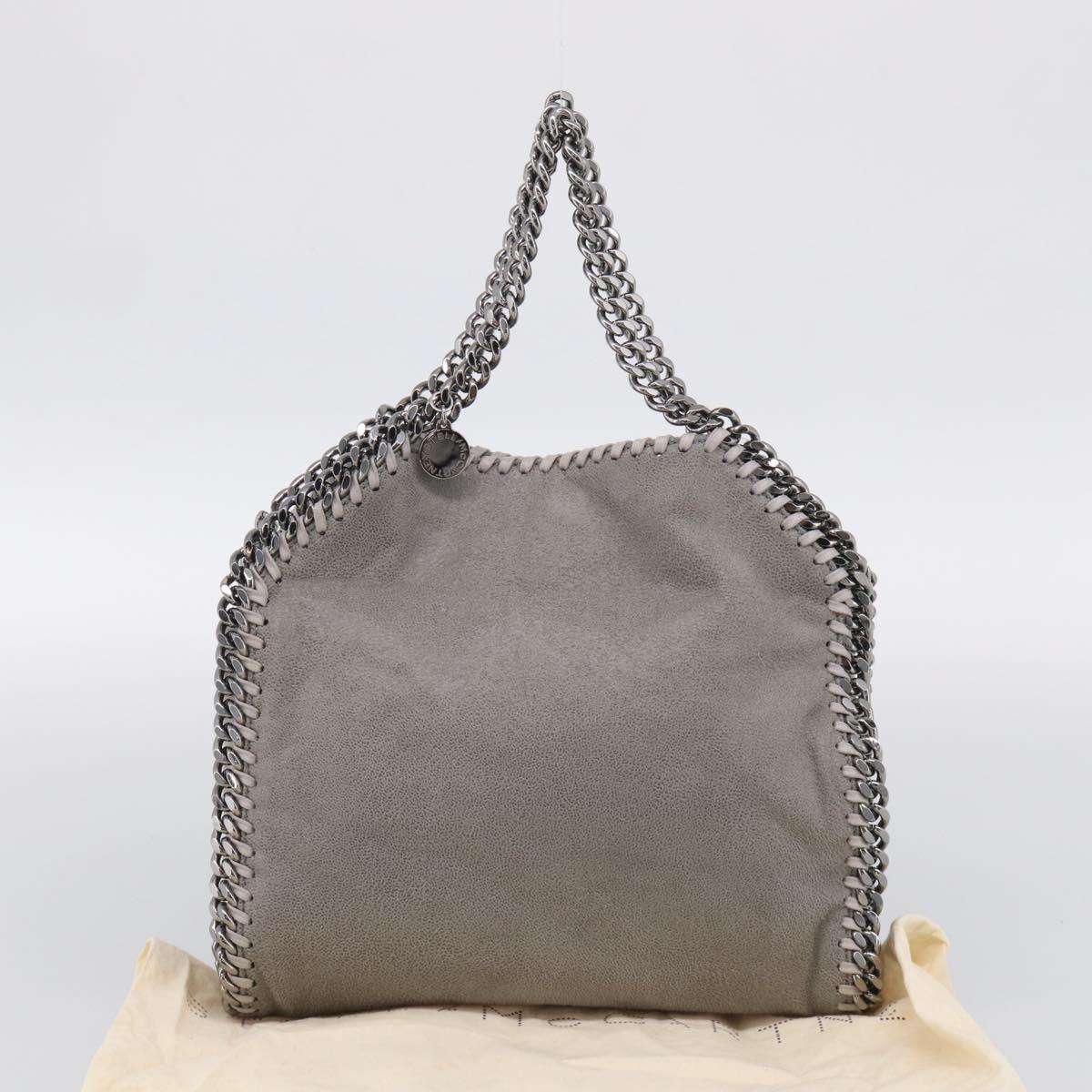 Stella McCartney Chain Falabella Bag polyester Gray Silver 371223 Auth 210705A