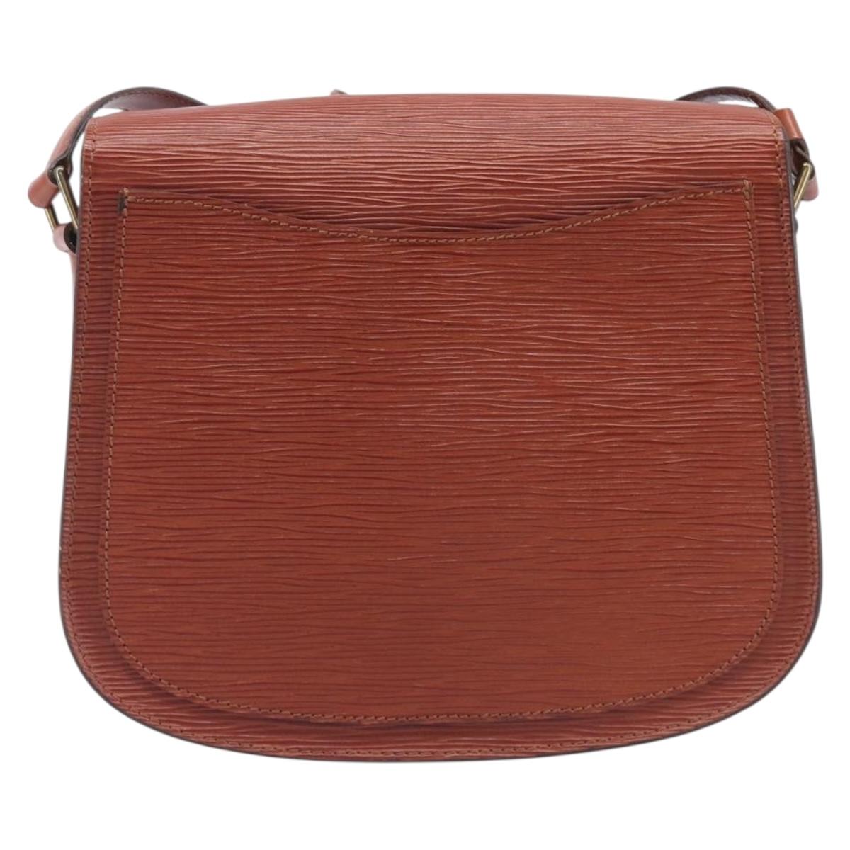LOUIS VUITTON Epi Saint Cloud GM Shoulder Bag Brown M52193 LV Auth 210723A