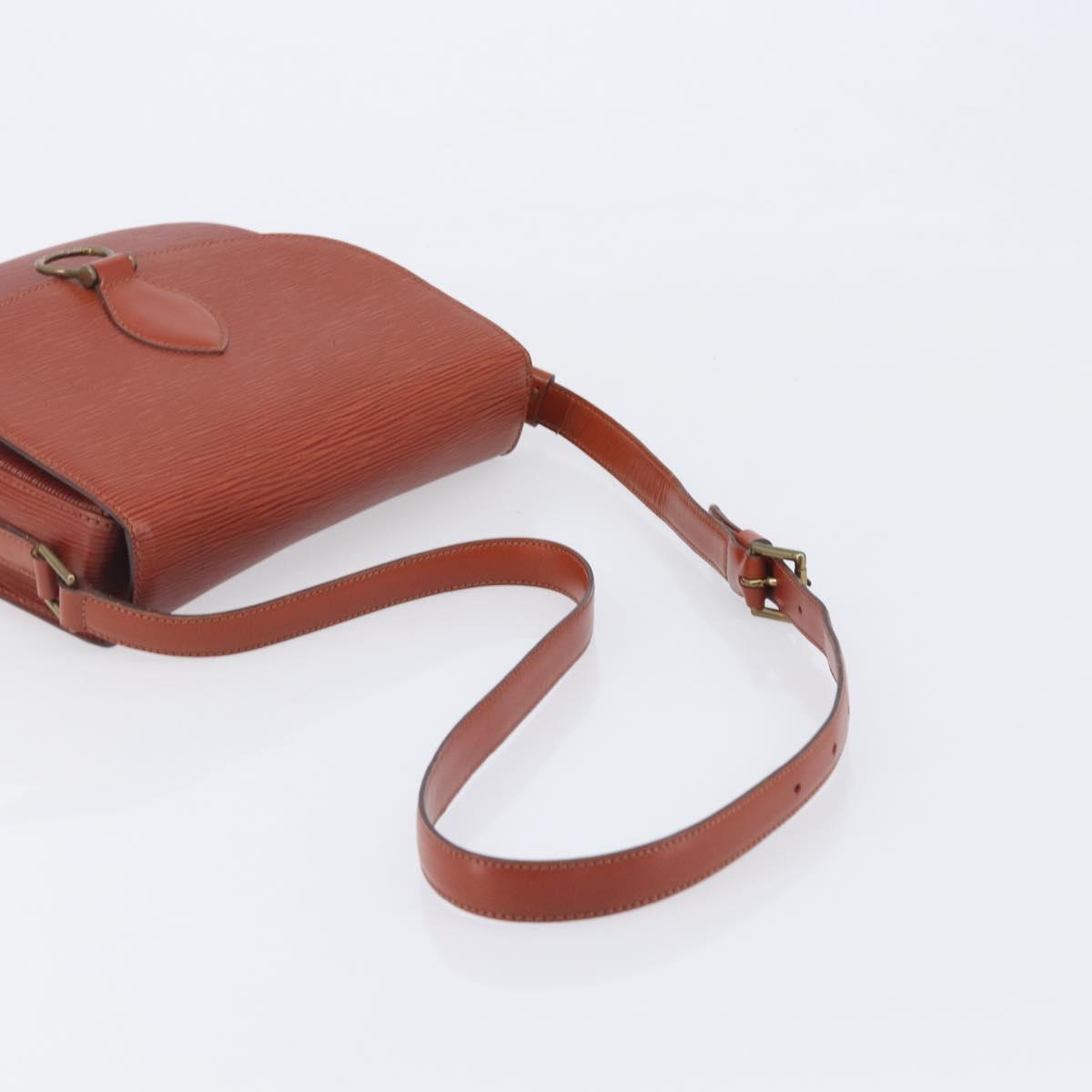 LOUIS VUITTON Epi Saint Cloud GM Shoulder Bag Brown M52193 LV Auth 210723A