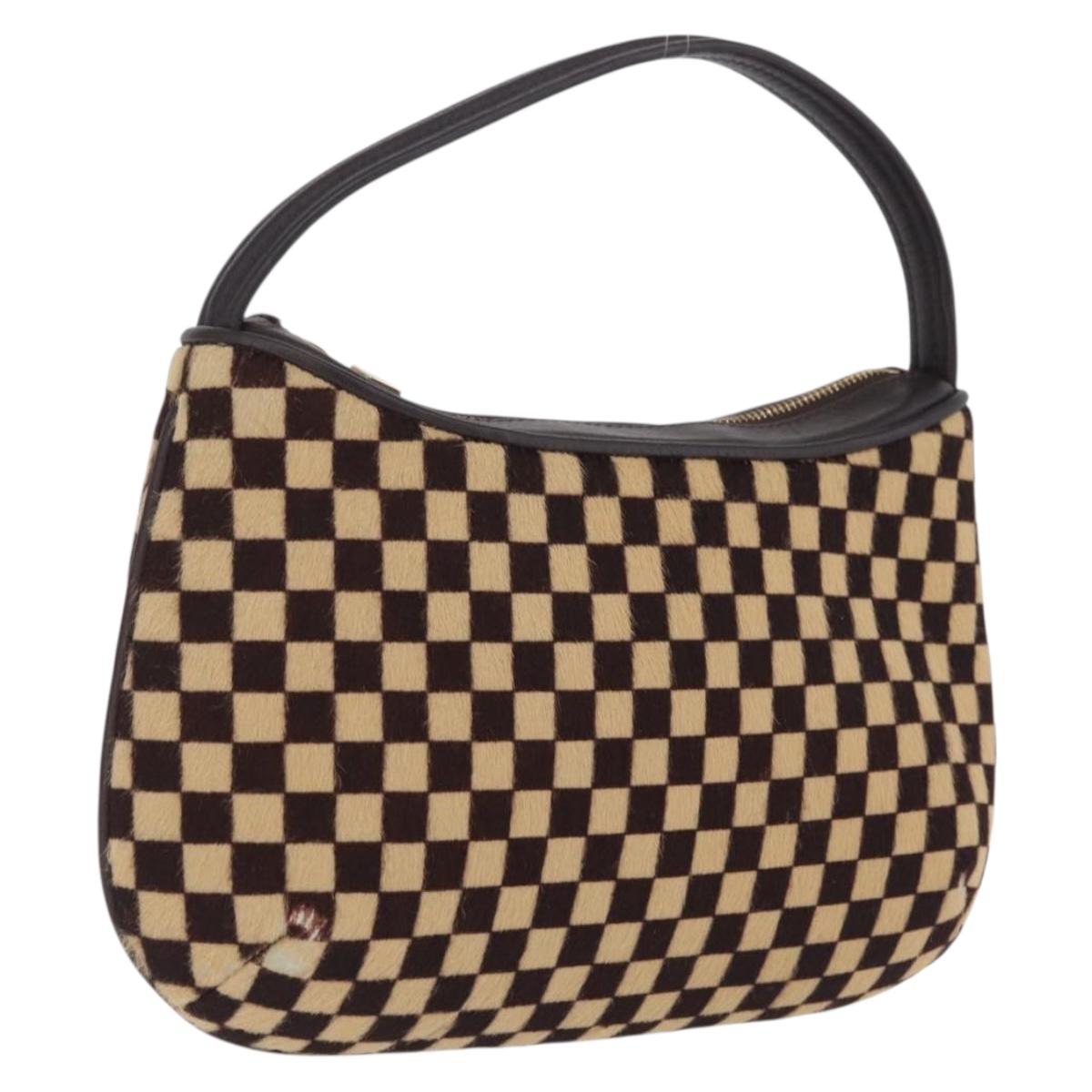 LOUIS VUITTON Damier Sauvage Tiger Hand Bag Brown M92132 LV Auth 210725V