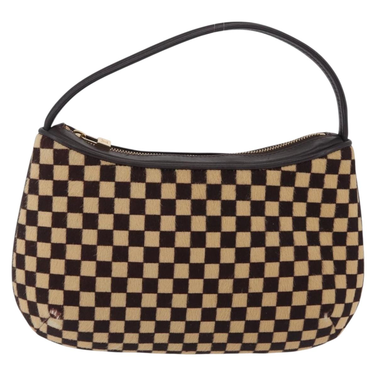 LOUIS VUITTON Damier Sauvage Tiger Hand Bag Brown M92132 LV Auth 210725V