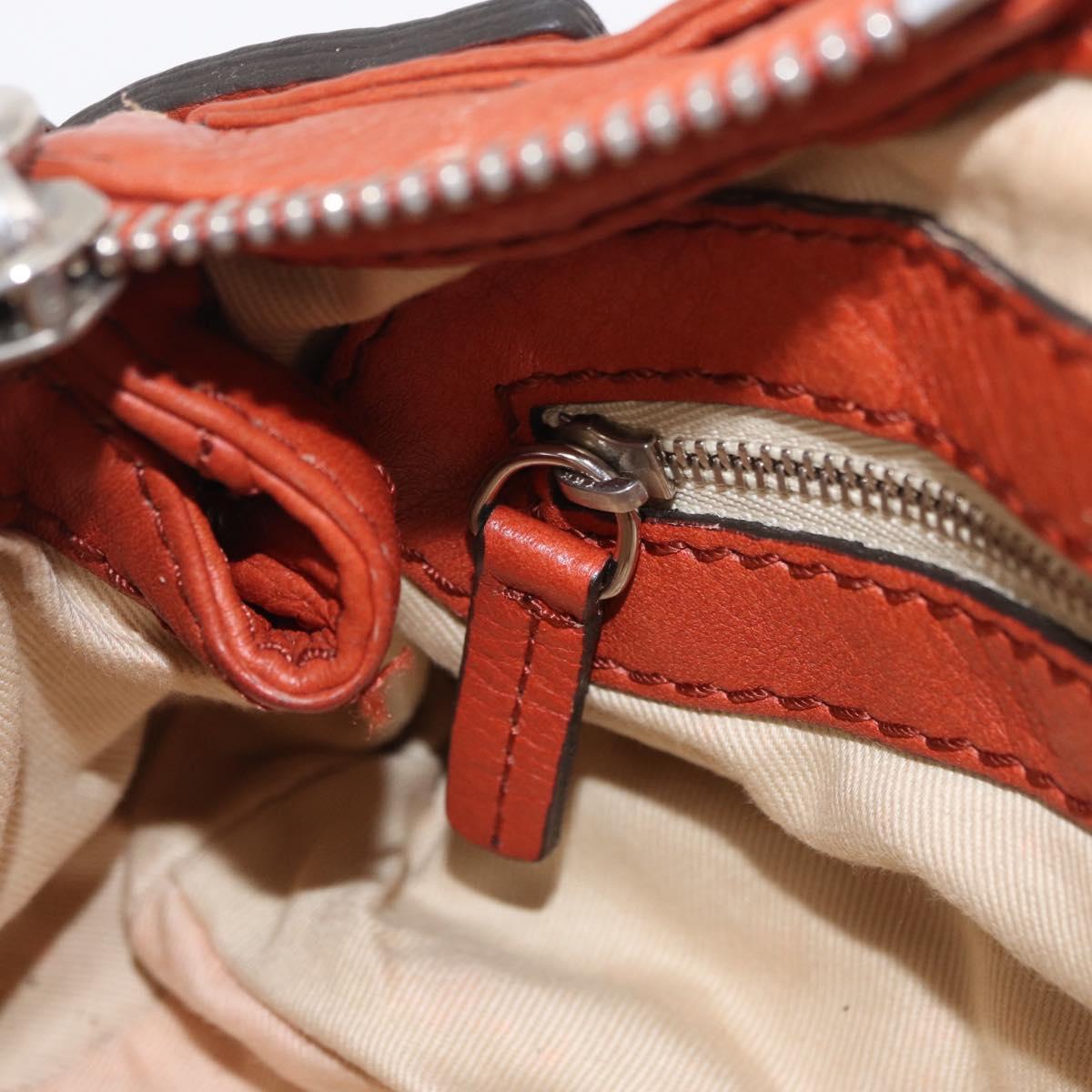 Chloe Paddington Hand Bag Leather Brown Gold Silver Auth 210728V