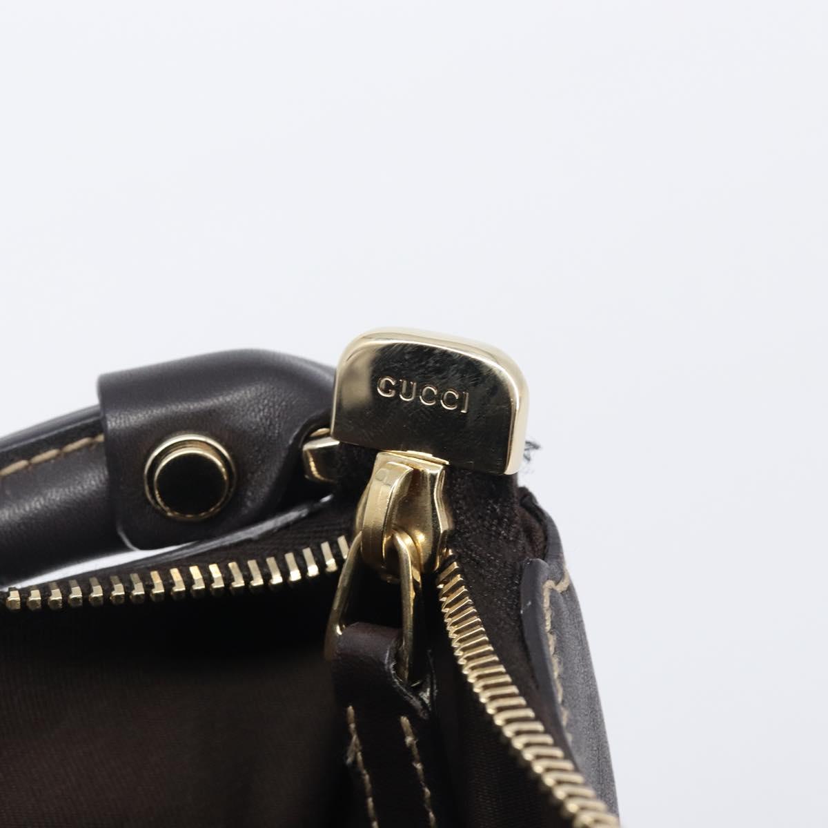 GUCCI GG Canvas Abbey Shoulder Bag Beige Gold 189833 Auth 210744V