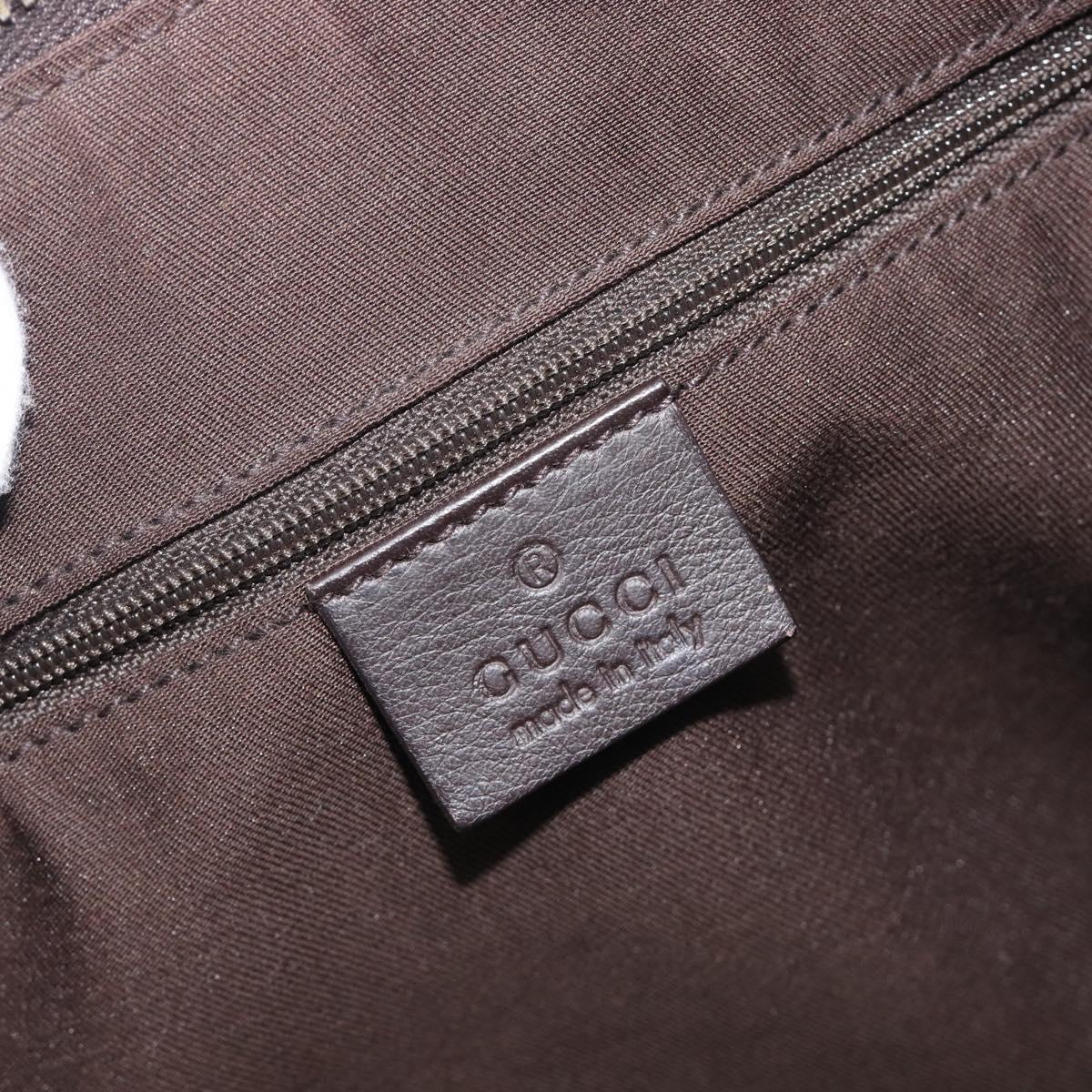 GUCCI GG Canvas Abbey Shoulder Bag Beige Gold 189833 Auth 210744V