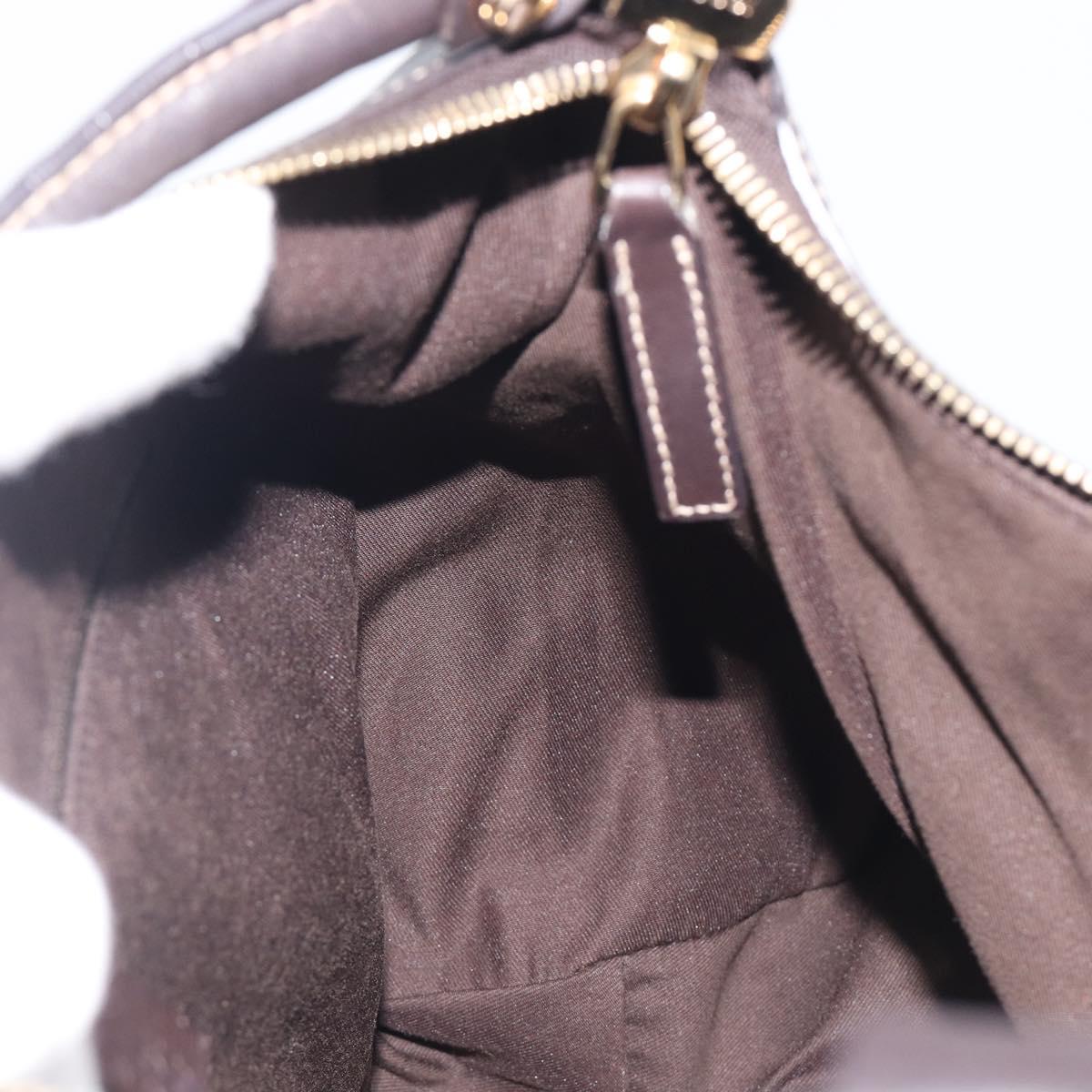 GUCCI GG Canvas Abbey Shoulder Bag Beige Gold 189833 Auth 210744V